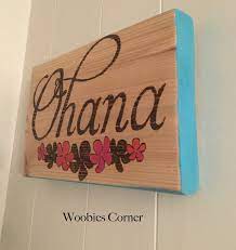 Ohana Wood Sign Ohana Means Family Ohana Quote Ohana Wood Sign Hawaiian Wood Sign Disney Quote Sign Posi Wood Signs Inspirational Signs Rustic Home Decor