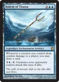 In classical mythology, the bident is a weapon associated with hades (pluto), the ruler of the underworld. Magic The Gathering Bident Of Thassa Theros Buy Online At Best Price In Uae Amazon Ae