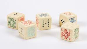 Each variety of poker dice varies slightly in regard to suits, though the ace of spades is almost universally represented. Poker Dice Wikipedia