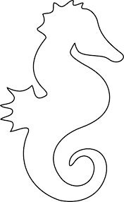 Free Image On Pixabay Seahorse Ocean Fish Animal Animal Templates Seahorse Outline Crafts