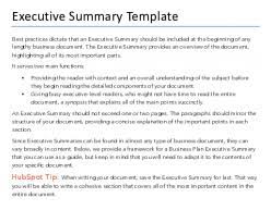 The main purpose of the executive summary template is to create a great first impression and generate enough interest in the audience to view the. Free Executive Summary Template For Pdf Word Hubspot