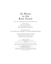 At Home in the Rain Forest