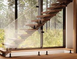 Stairs & glass railing, glass staircase. Staircase Railings Giving Modern Elegant Look To Your Stairway