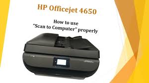 Hp Officejet 4650 How To Use Scan To Computer Properly Youtube