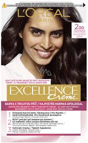 Pick a hair dye that has strong color pigmentation and offers good gray hair coverage. Loreal Paris Excellence Creme Hair Color 200 Black Brown Vmd Parfumerie Drogerie