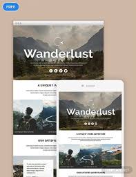 Free Travel Email Newsletter Template Psd Html5 Email Newsletter Template Newsletter Templates Email Marketing Templates Free