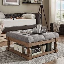 Offering a place to kick up your feet, take a seat, or spread out a stack of magazines, the ottoman coffee table does it all! Inspire Q Annie Button Tufted Cocktail Table Ottoman Bed Bath Beyond