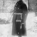 WW1 German soldier in greatcoat with bayonet Stock Photo - Alamy