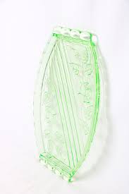Vintage Green Uranium Glass Tray - Lamb&Newt
