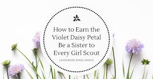 Girl scout sisterhood wreath petal connection: How To Earn The Violet Daisy Petal Be A Sister To Every Girl Scout