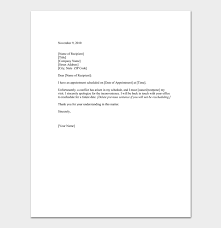 Review all options before making your selection. Appointment Cancellation Letter 15 Sample Letters