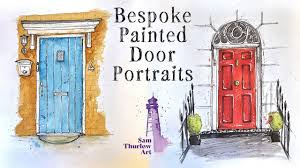 Buy Custom Door Portrait Bespoke Ink & Wash Painting Hand Painted Drawing  Unique Personalised Gift A5 Online in India