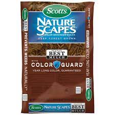 Vigoro premium colorized mulch at home depot. Scotts Naturescapes 2 Cu Ft Deep Forest Brown Color Enhanced Mulch 88602440 The Home Depot