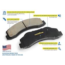Premium Rear Brake Pads for 2004-2010 Toyota Sienna Goodyear Brakes GYD995
