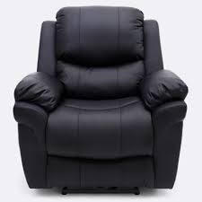 Richmond Electric Recliner Leather Chair In Black Recliner Leather Recliner Chair Electric Recliners