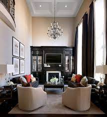 High Ceiling Ed Living Room Designed By Jane Lockhart Rectangular Living Rooms Long Narrow Living Room Rectangle Living Room