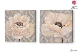 لوحات ورود اوف وايت سفير ارت للديكور White Roses Canvas Rose