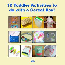 The really great idea and the directions for. 12 Toddler Activities Games With Cereal Boxes Toddler Activities Creative Activities For Kids Craft Activities For Kids