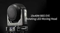 4Pcs 19x40w Rgbw 4in1 Zoom Big Bee Eye Led Moving Head Beam Wash DJ Stage  light