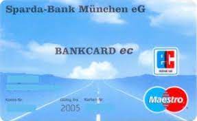 Einwilligung in die verwendung von cookies. Bank Card Sparda Bank Munchen Ec Maestro Sparda Bank Munchen Eg Germany Federal Republic Col De Ms 0096