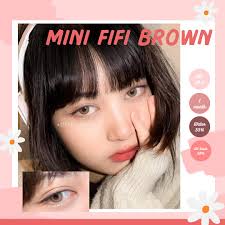 Mini fifi brown 😘 ម៉ូតបែប sexy ☀️ ការពារភ្នែកពី UVA & UVB 98% 💦  ជាតិទឹកក្នុងលេន (water content) 55% 📆 រយៈពេលប្រើប្រាស់: 1 ខែ 🏭 ផលិត:  ប្រទេសកូរ៉េត្បូង 🇰🇷 Brand: kittykawaii ...