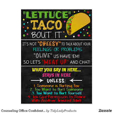 Counseling Office Confidentiality Poster Zazzle Com Counseling Office Counselors Office Decor Social Worker Office Decor