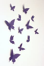 Purple Nursery Wall Art 3d Wall Art 3d Wall Butterflies Etsy Butterfly Wall Art Butterfly Wall Childrens Wall Art
