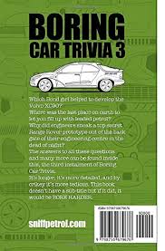 Which iconic car manufacturer also made airplane engines? Boring Car Trivia 3 Amazon Co Uk Petrol Sniff 9798750679676 Books