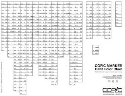 Printable Copic Color Chart Google Search Copic Color