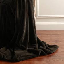 For a completely coordinated designer look, try combining your throws or blankets with some of the great range of cushions on offer at spotlight, and add that showroom feel to your living. Best Home Fashion Luxe Chocolate Polyester Throw Blanket Throw Luxe Fur 84 Chocolate The Home Depot
