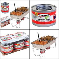 This set contains (2) cans of fuel that are designed for roasting marshmallows on the sterno s'mores maker (sold separately). Sterno Chafing Fuel Buffet 2 Hour 6 Pack Set Gel Dish Kit Cans Chafer Camping Us Sterno Cooking Canned Heat Food