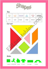 Take the photo that you would like to make into a puzzle and blow it up to the size you want to make. Shapes Worksheet Say Some Shapes Cut Out Some Puzzle Pieces Make Various Things From The Puzzles Pieces Esl Worksheet By Rynwst