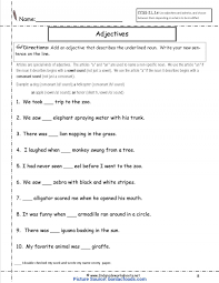 Free Printable Adjective Worksheets Valuable 2nd Grade Lesson Plans Adjectives Worksheet In 2020 2nd Grade Worksheets Grammar Worksheets Third Grade Grammar Worksheets