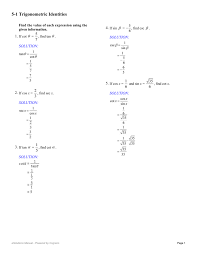 5 1 Trigonometric Identities