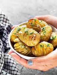 Garlic Parmesan Mini Hasselback Potatoes Recipe Hasselback Potatoes Recipes Potato Recipes