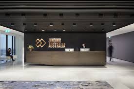 Jinding Offices Melbourne Office Snapshots Office Reception Design Hospital Interior Design Contemporary Office Design