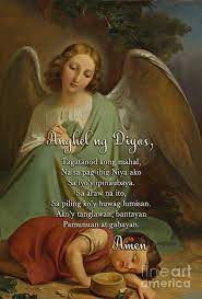 Belief in tutelary beings can be traced throughout all antiquity. Guardian Angel Prayer In Filipino Digital Art By Armor Of God Store