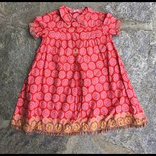 Oilily Red Pink Patterned Dress