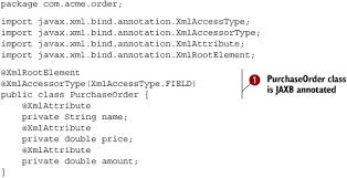/** * creates a jaxb data format for marshalling and unmarshalling * the specified class to/from its native xml representation. Chapter 3 Transforming Data With Camel Camel In Action