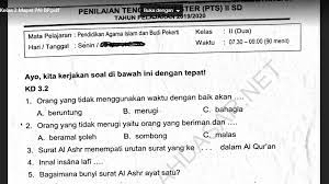 Kakak menyusun soal ini sebanyak 15 soal yang disertai dengan kunci jawaban, dan kakak telah membagikan file berupa doc. Soal Penilaian Tengah Semester 2 Kelas 2 K 13 Mapel Pai Bp Sekolahdasar Net