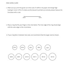 40 Factual Measure Ring Size Online Chart