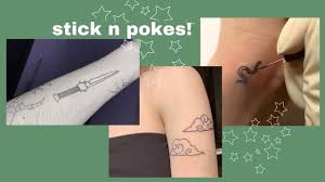 More images for poke designs easy simplistic stick and poke » Stick And Poke Tattoos At Home Youtube
