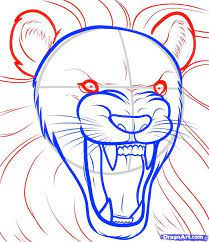 How To Draw A Lion Roaring Roaring Lion Step By Step Safari Animals Animals Free Online Drawing Tuto Lion Drawing Simple Roaring Lion Drawing Lion Drawing