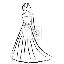 Wandtattoo, hochzeitskleid, skizze, schönheit, flach, schmetterling, frau und schmetterlinge digitale illustration, kunst, schönheit png. Braut Silhouette Skizze Braut Die Braut In Einem Schonen Brautkleid Wandposter Poster Schone Brautigam Braut Myloview De
