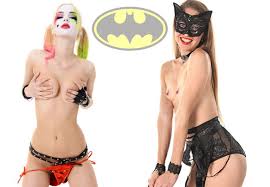 Batman's most sexy babes Harley Quinn and Catwoman stripping nude  #iStripper - Celebrity nude