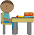 Student At Desk