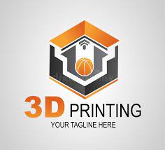 Creative 3d Print Logo Or Sign Icon Modern 3d Printer Printing Ball Additive Affiliate Sign Icon Modern Creative Print Logo 3d Printing Prints