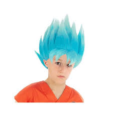 Perruque Bleue Goku Saiyan Super Dragon Ball Z Enfant Achat Vente Chapeau Perruque Cdiscount