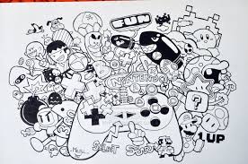 Nintendo By Mrpyl On Deviantart Graffiti Doodles Doodle Art Drawing Doodle Art Designs