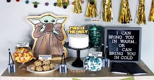 All you need is some colored paper. Baby Yoda Party Decor Cheap Online Shopping